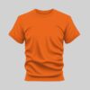 Orange Casual Tee for Men by Kapray Kart – Lightweight Summer Cotton T-Shirt Front View
