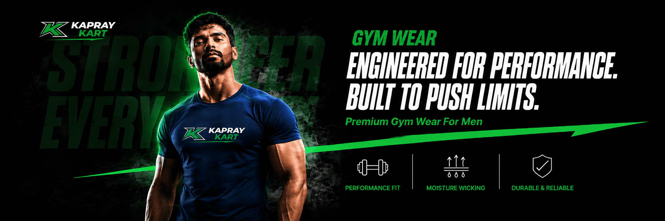 Gym Wear Collection for Men – Premium Performance and Sleeveless Shirts by KaprayKart