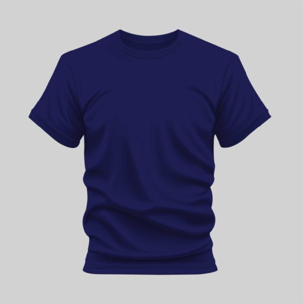 Navy Blue Casual Tee for Men by Kapray Kart – Classic Premium Cotton Everyday T-Shirt
