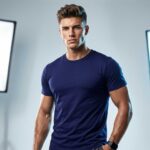 Navy Blue Casual Tee for Men by Kapray Kart – Classic Premium Cotton Everyday T-Shirt