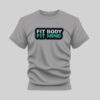 Fit Body Fit Mind graphic tee gray color by Kapray Kart