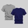 Navy Blue and Gray T Shirt Bundle for Men by Kapray Kart